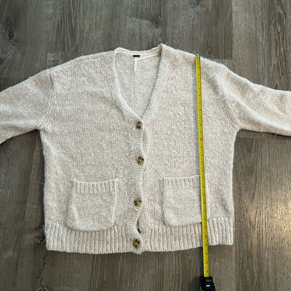 Free People NEVERMIND CARDIGAN IN CREME BRULEE